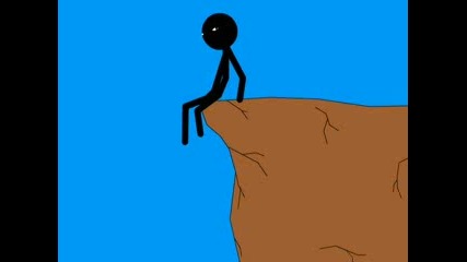 A sad stickman