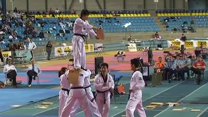 Taekwondo demonstratie