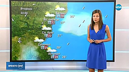Прогноза за времето (28.08.2018 - обедна)