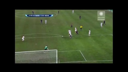 Fc Barcelona 1 - 0 Shakhtar Donetsk 28.08.2009 - Uefa Super Cup (pedro goal)