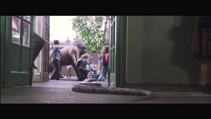 Хари Потър и Философският Камък - Разходка в зоопарка (хари говори със змия)