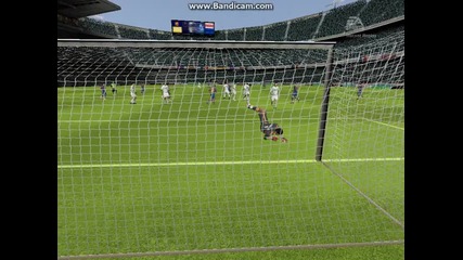 Fifa 10 - David Villa Free Kick Gol Vs Real Madrid