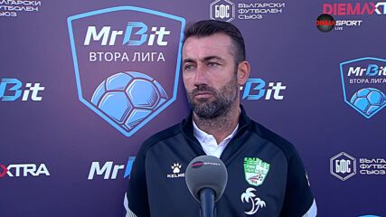 Ахмед Хикмет след победата на Берое над Янтра