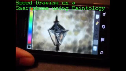 Speed drawing on a smartphone - Street Lamp - Paintology