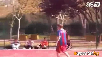 Джъстин Бийбър тренира с Барселона