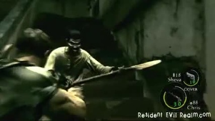 Resident Evil 5 Shanty Town Gameplay