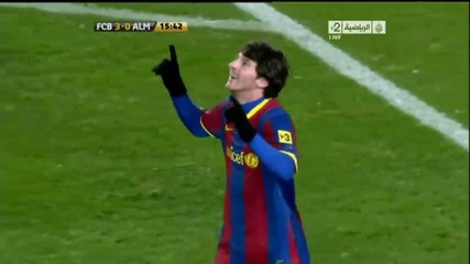Barcelona - Almeria 5 - 0 Всички голове 