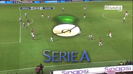 Андреа Пирло отново показа класа с феноменален гол срещу Парма - Milan vs Parma 1 - 0 10/3/10 
