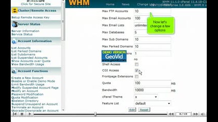 whm11 editpackage by www.vivahost.com