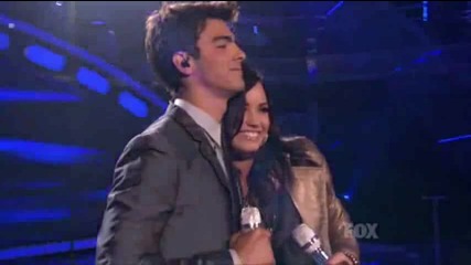 Joe Jonas & Demi Lovato performing Make a Wave в Америка търси талант