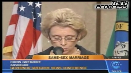 Губернаторът на Вашингтон в защита на гей браковете