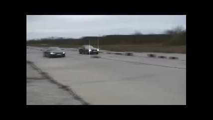 Audi R8 vs Mercedes Benz Sl65 Amg Drag Racing