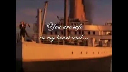 Песента на Титаник. Текст на екрана.
