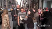 Liam Payne And Ex Girlfriend Danielle Peazer strolling on 5th Avenue in Nyc