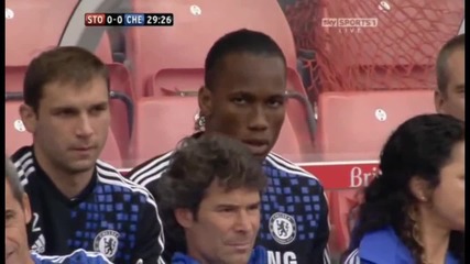 Ivanovic and Drogba Funny Face