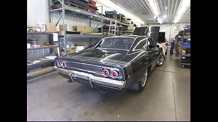 1968 Dodge Charger Muscle Car Start up 