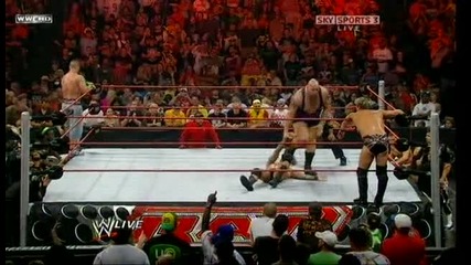 Raw 08/17/09 Chris Jericho & Big Show vs Randy Orton & John Cena 1/2