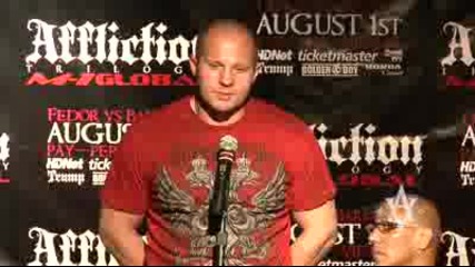 Affliction: Fedor в Л.а говори за Josh Barnett