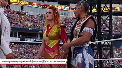 Bayley, IYO SKY and Dakota Kai step to Bianca Belair and Becky Lynch: SummerSlam 2022 (WWE Network Exclusive)