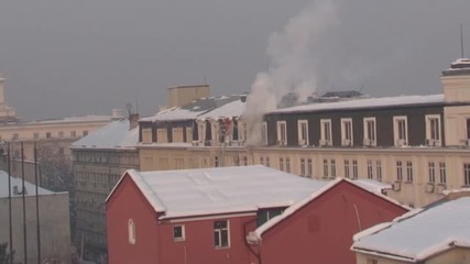 Пожар в сграда в центъра на София