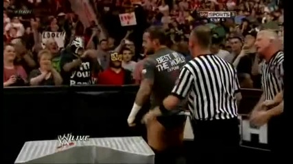 Cm Punk destroys Christian - Wwe Raw 03 26 12 - (hq)