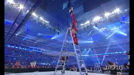 The Money In The Bank Ladder Match - Wrestlemania 25 [ High Quality ]