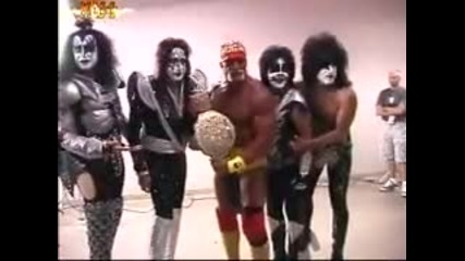Hulk Hogan се запознава Kiss 