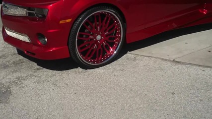 1st Donk on 30s, Widebody Camaro on 26s, Harley truck on 30s, F350 Dually Car Show! Hd