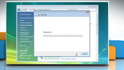 Windows® Vista: How to add a local printer