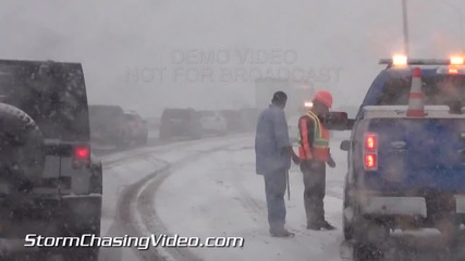 Снеговълеж и закъсали превозни средства в Колорадо 12.10.2014
