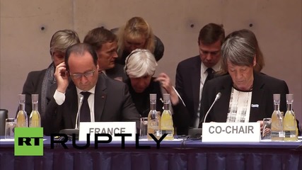 Germany: Merkel and Hollande attend prep meeting for UN Climate Change Conference