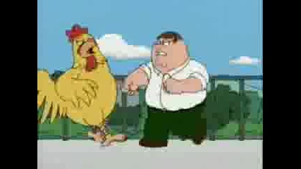 Питър Се Бие С Голямо Пиле
