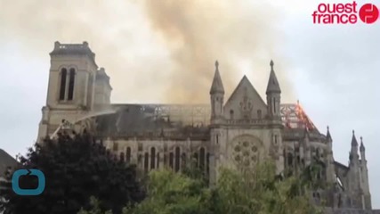 Massive Fire Ravages 19th Century French Basilica