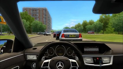 City Car Driving Mercedes-benz E63 Amg High Traffic