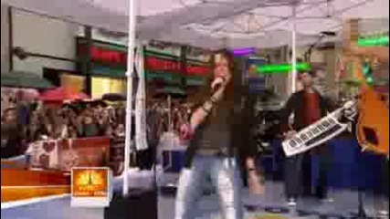 Miley Cyrus - Nbc Today Show - Aug. 28,  2009 Kicking and Screaming (part 1 Hq)