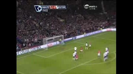 19.03.08 Man. Utd - Bolton 2 - 0 All Goals