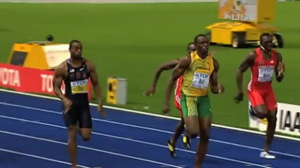 Usain Bolt beats Gay and sets new Record - from Universal Sp 