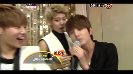 Infinite - Back Stage ~ Music Bank (02.09.11)