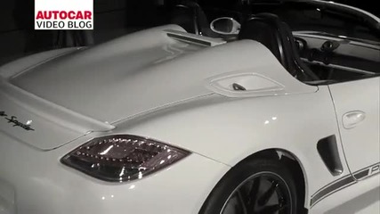 La motor show Porsche Boxster Spyder by autocar.co.uk 