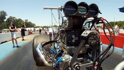 Gopro Hd Hero Top Dragster view of the Supercharger!