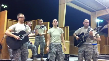 Angie Johnson Rolling in the Deep-military cover