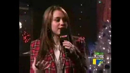 Miley On Fnmtv Premieres Holiday 5.12.08