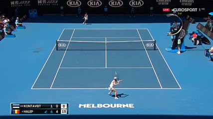 Simona Halep Semifinale Australian Open 2020 - 6-1 6-1 Anett Kontaveit 1080p
