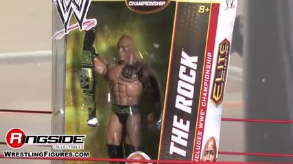 The Rock with New Wwe Championship Elite Series 22