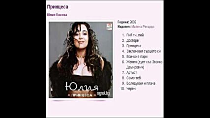 Юлия Бикова - Принцеса 2002 г. Албум.mp4