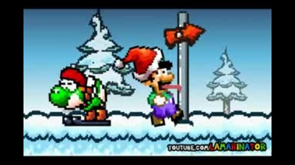 Luigi gets his tounge stuck on a pole
