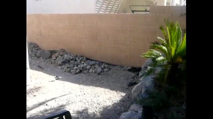 homemade waterfall w 3500 Gph pump and 500 gal pond 