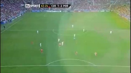 Czech Republic 1 - 2 Portugal - Ronaldo 