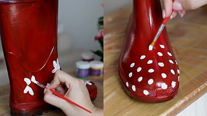 Creative pots: Reusing boots