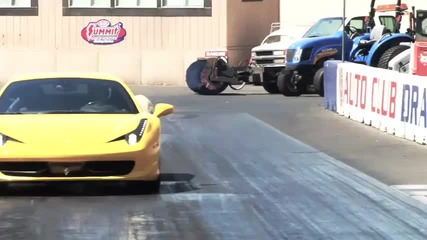 Forza Italia! Ferrari 458 Italia vs Ducati 1198s